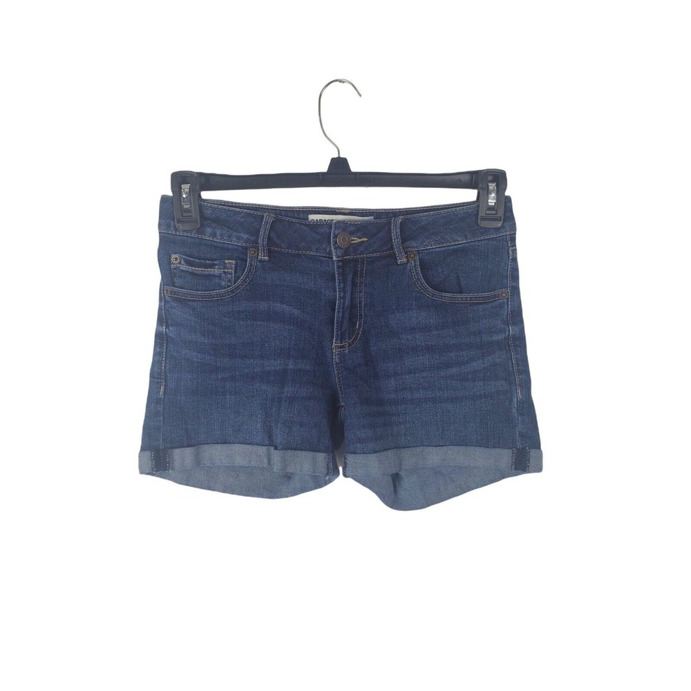 Garage Shorts Juniorsβ 3 Mid Rise Cuffed Denim Summer Bottoms
